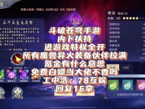 斗破苍穹手游服务器爆满应对策略及注册开放：玩家如何应对服务器注册人数已达上限的？