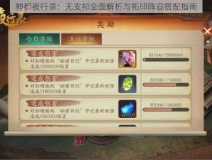 神都夜行录：无支祁全面解析与拓印阵容搭配指南