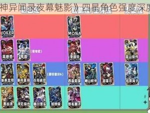 《女神异闻录夜幕魅影》四星角色强度深度解析