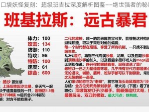 《口袋妖怪复刻：超级班吉拉深度解析图鉴——绝世强者的秘密》