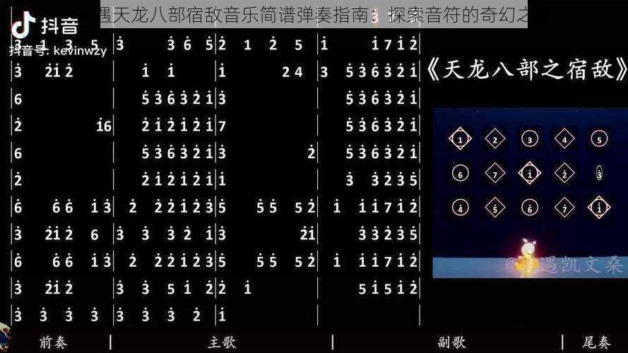 光遇天龙八部宿敌音乐简谱弹奏指南：探索音符的奇幻之旅