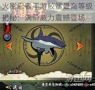 火影忍者手游鲛鲨最高等级揭秘：满阶威力震撼登场