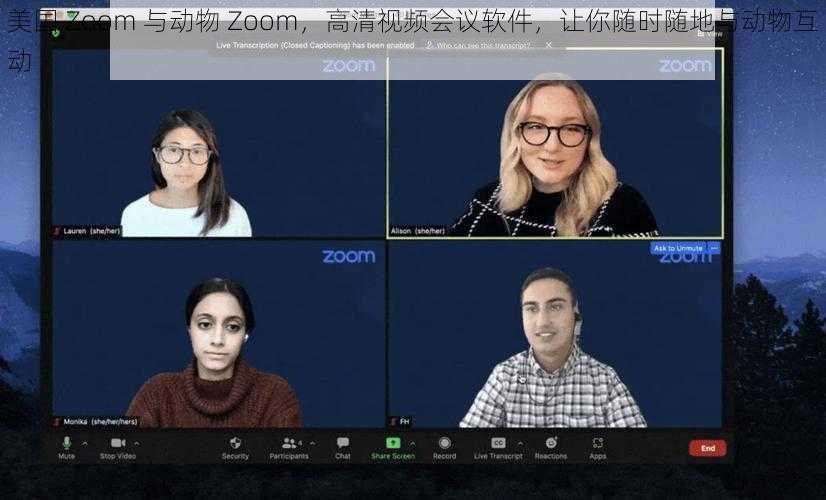 美国 Zoom 与动物 Zoom，高清视频会议软件，让你随时随地与动物互动