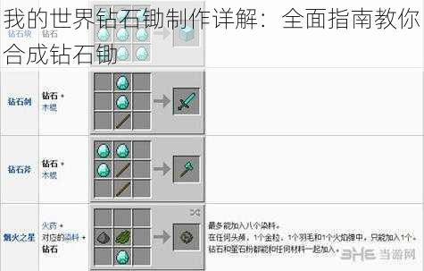 我的世界钻石锄制作详解：全面指南教你合成钻石锄