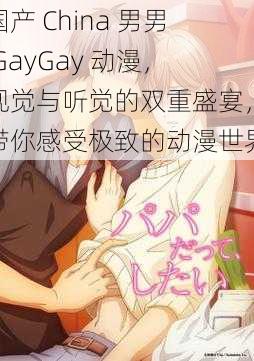 国产 China 男男 GayGay 动漫，视觉与听觉的双重盛宴，带你感受极致的动漫世界