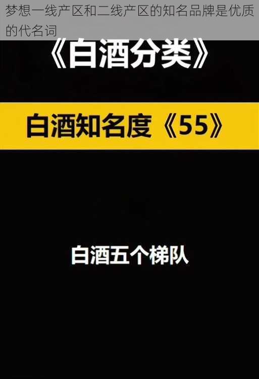 梦想一线产区和二线产区的知名品牌是优质的代名词