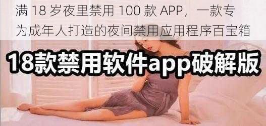 满 18 岁夜里禁用 100 款 APP，一款专为成年人打造的夜间禁用应用程序百宝箱