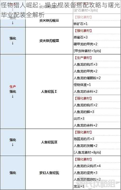 怪物猎人崛起：操虫棍装备搭配攻略与曙光毕业配装全解析