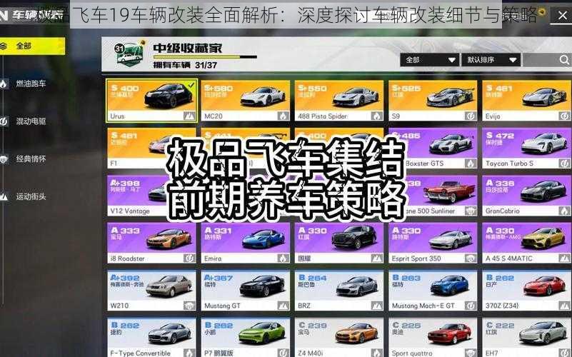 极品飞车19车辆改装全面解析：深度探讨车辆改装细节与策略