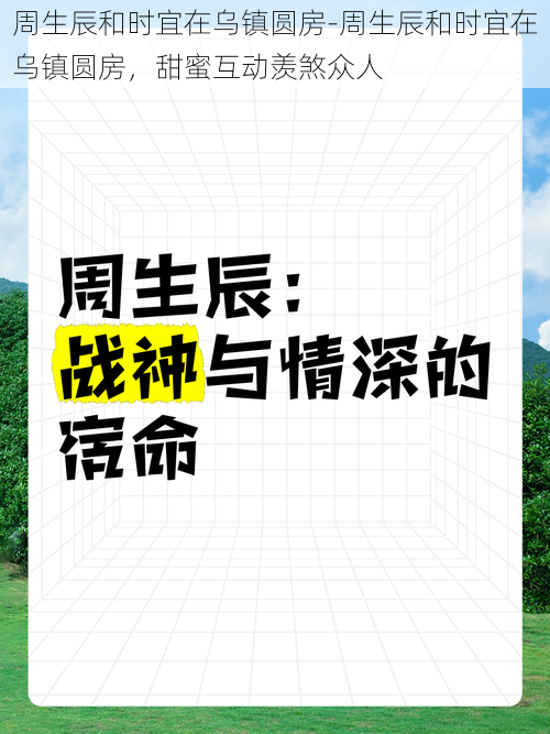 周生辰和时宜在乌镇圆房-周生辰和时宜在乌镇圆房，甜蜜互动羡煞众人