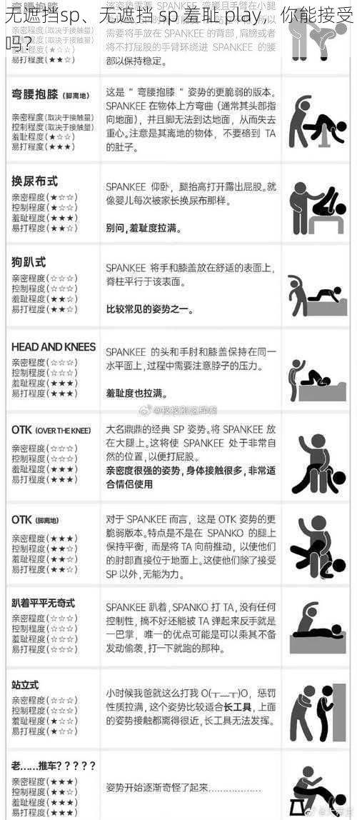 无遮挡sp、无遮挡 sp 羞耻 play，你能接受吗？