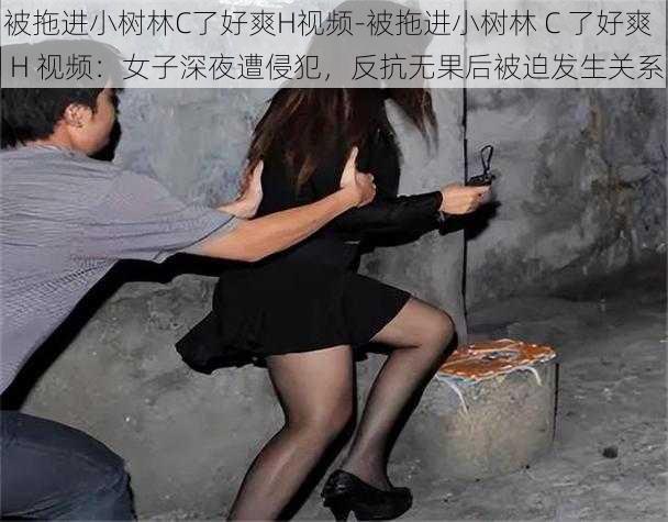 被拖进小树林C了好爽H视频-被拖进小树林 C 了好爽 H 视频：女子深夜遭侵犯，反抗无果后被迫发生关系