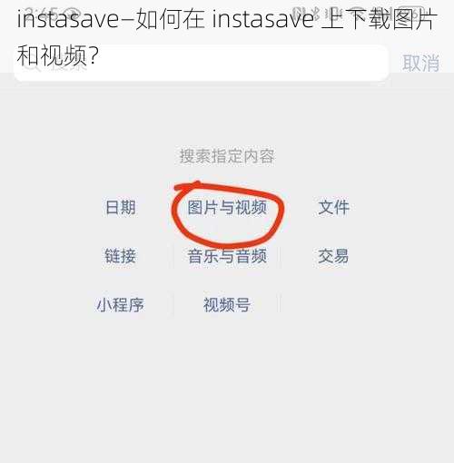 instasave—如何在 instasave 上下载图片和视频？