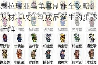 泰拉瑞亚乌龟套制作全攻略：从材料收集到成品诞生的步骤详解