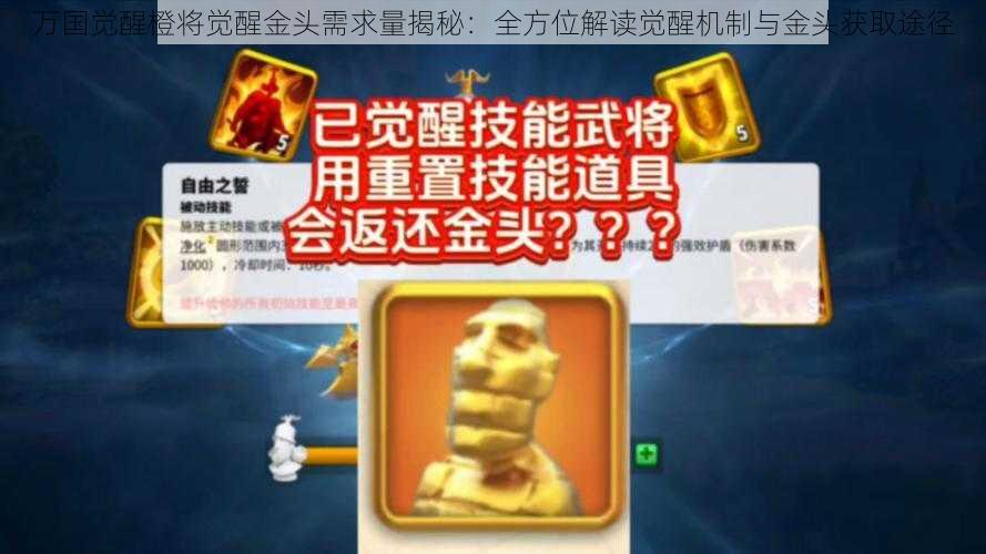 万国觉醒橙将觉醒金头需求量揭秘：全方位解读觉醒机制与金头获取途径