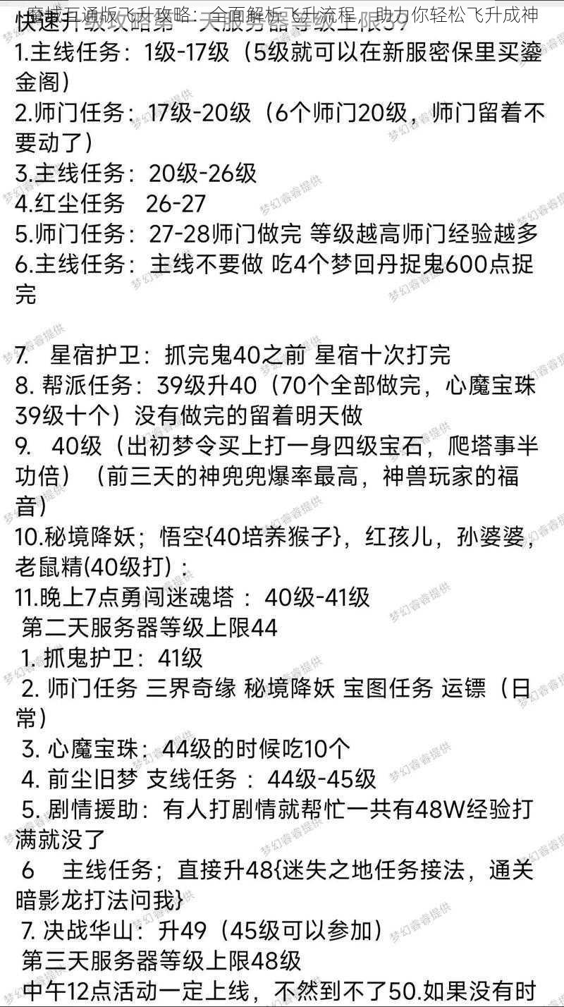 魔域互通版飞升攻略：全面解析飞升流程，助力你轻松飞升成神