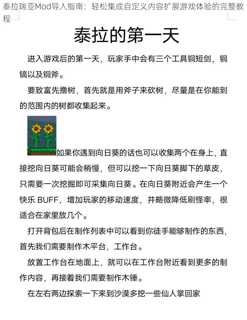 泰拉瑞亚Mod导入指南：轻松集成自定义内容扩展游戏体验的完整教程